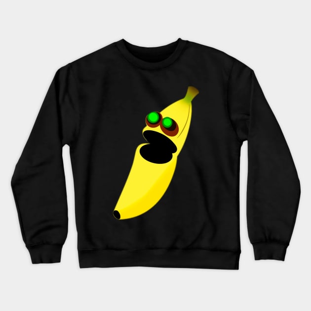 Banana Eats Crewneck Sweatshirt by Popstarbowser